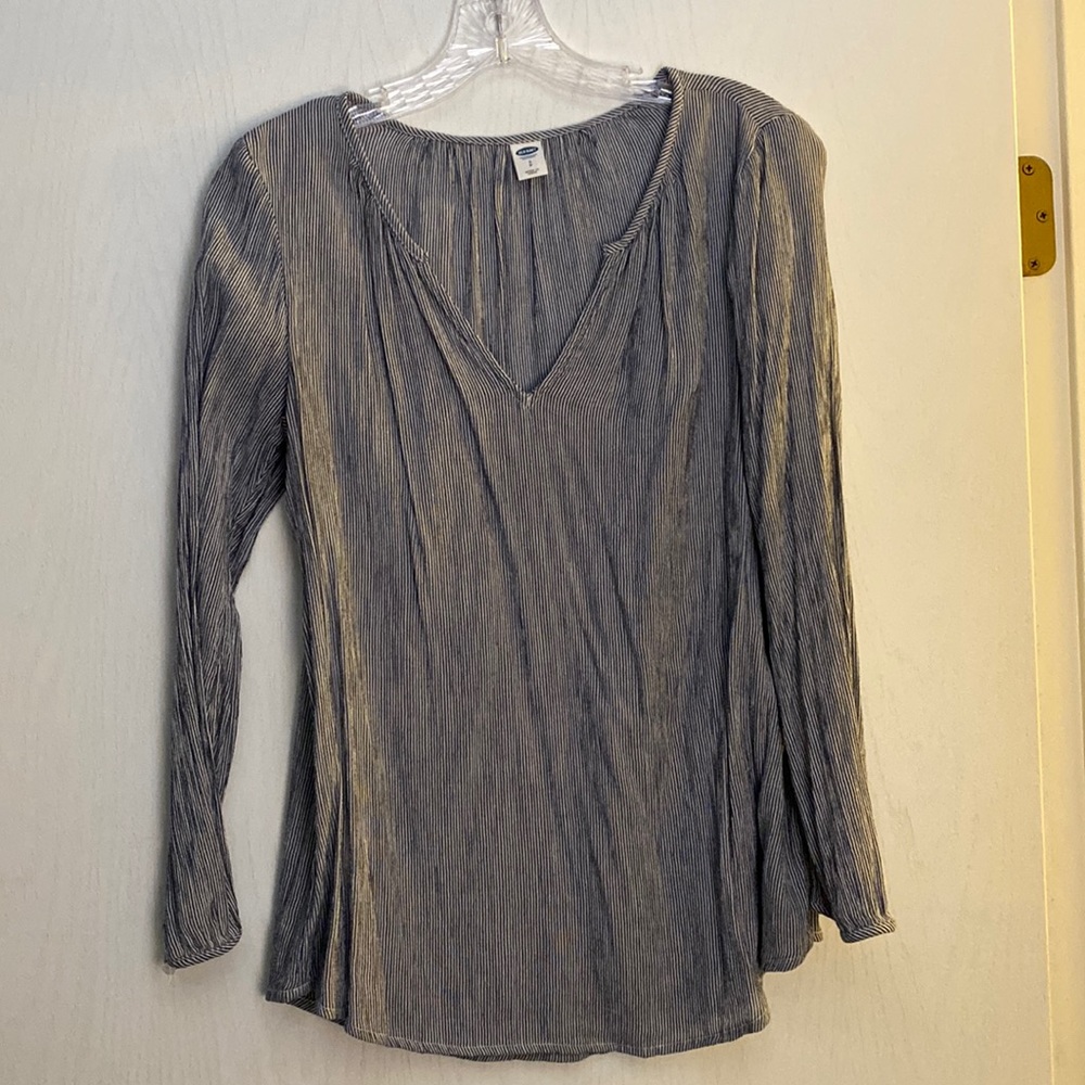 Old Navy blue and white striped tunic